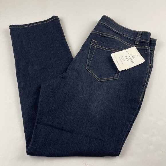 Croft & Barrow Secretly Slimming Stretch Jeans Women’s 12 Short Mid Rise Black - Picture 1 of 11